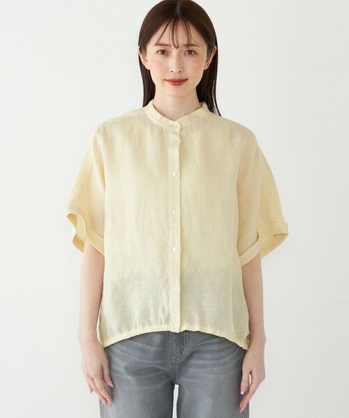 SHIPS / シップス シャツ・ブラウス | SHIPS Colors:〈洗濯機可能〉ユーロ リネン (EURO Linen) ドロスト シャツ | 詳細25