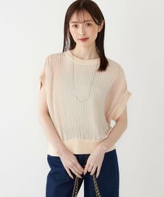 SHIPS / シップス シャツ・ブラウス | SHIPS Colors:〈手洗い可能〉プリーツ ニット コンビ プルオーバー