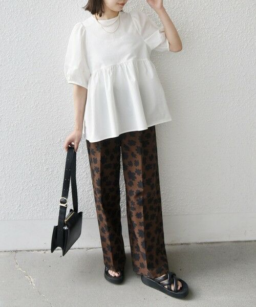 SHIPS / シップス シャツ・ブラウス | SHIPS Colors:〈接触冷感・洗濯機可能〉サッカー ランタンスリーブ ブラウス | 詳細7