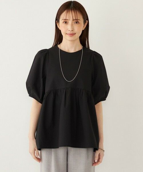 SHIPS / シップス シャツ・ブラウス | SHIPS Colors:〈接触冷感・洗濯機可能〉サッカー ランタンスリーブ ブラウス | 詳細10