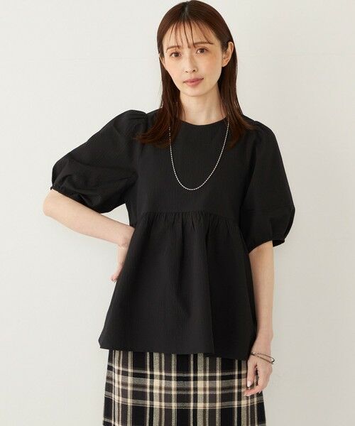 SHIPS / シップス シャツ・ブラウス | SHIPS Colors:〈接触冷感・洗濯機可能〉サッカー ランタンスリーブ ブラウス | 詳細16