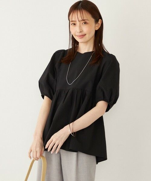 SHIPS / シップス シャツ・ブラウス | SHIPS Colors:〈接触冷感・洗濯機可能〉サッカー ランタンスリーブ ブラウス | 詳細21