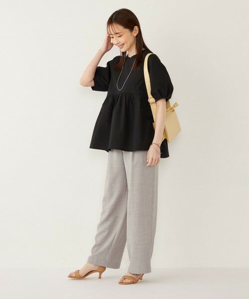 SHIPS / シップス シャツ・ブラウス | SHIPS Colors:〈接触冷感・洗濯機可能〉サッカー ランタンスリーブ ブラウス | 詳細23