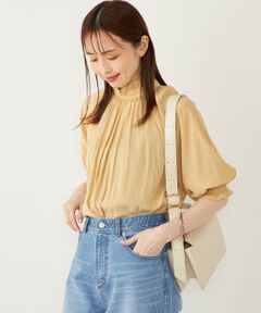 SHIPS / シップス シャツ・ブラウス | SHIPS Colors:〈洗濯機可能〉サテン フリルネック ブラウス