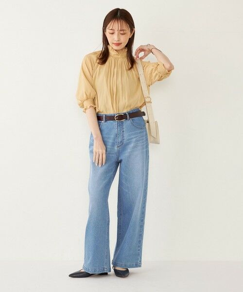 SHIPS / シップス シャツ・ブラウス | SHIPS Colors:〈洗濯機可能〉サテン フリルネック ブラウス | 詳細17