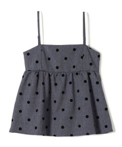 SHIPS / シップス その他トップス | SHIPS Colors:〈洗濯機可能〉フロッキードット デニムライク キャミソール