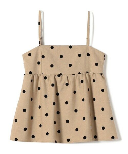 SHIPS / シップス その他トップス | SHIPS Colors:〈洗濯機可能〉フロッキードット デニムライク キャミソール | 詳細1