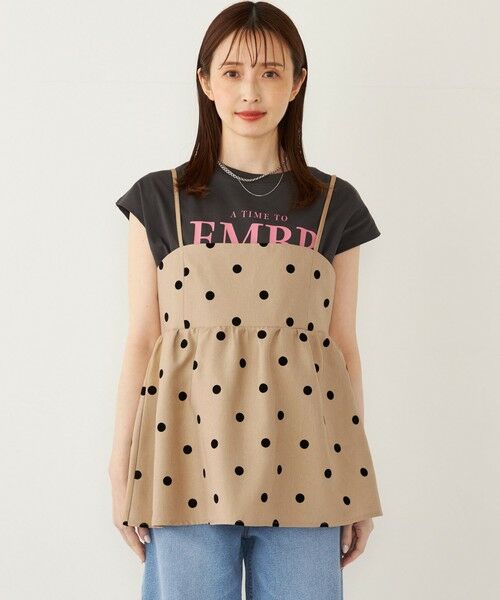 SHIPS / シップス その他トップス | SHIPS Colors:〈洗濯機可能〉フロッキードット デニムライク キャミソール | 詳細12