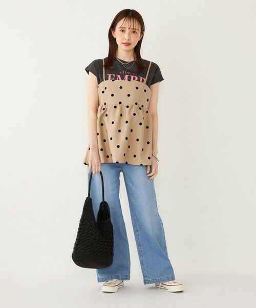SHIPS / シップス その他トップス | SHIPS Colors:〈洗濯機可能〉フロッキードット デニムライク キャミソール | 詳細16