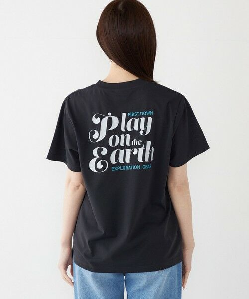 SHIPS / シップス Tシャツ | 【SHIPS Colors 別注】FIRST DOWN:〈撥水〉エンブロイダリー ロゴ Tシャツ | 詳細15