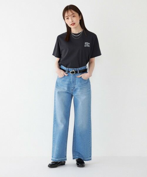 SHIPS / シップス Tシャツ | 【SHIPS Colors 別注】FIRST DOWN:〈撥水〉エンブロイダリー ロゴ Tシャツ | 詳細21