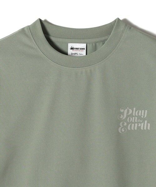 SHIPS / シップス Tシャツ | 【SHIPS Colors 別注】FIRST DOWN:〈撥水〉エンブロイダリー ロゴ Tシャツ | 詳細24