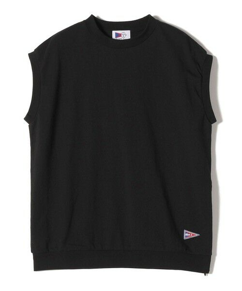 SHIPS for women/シップスウィメン 【SHIPS Colors別注】Allen A: USAコットン サイドジップ トップス ブラック ONE SIZE SHIPS for women/シップスウィメン 【SHIPS Colors別注】Allen A: USAコットン サイドジップ トップス ブラック ONE SIZE