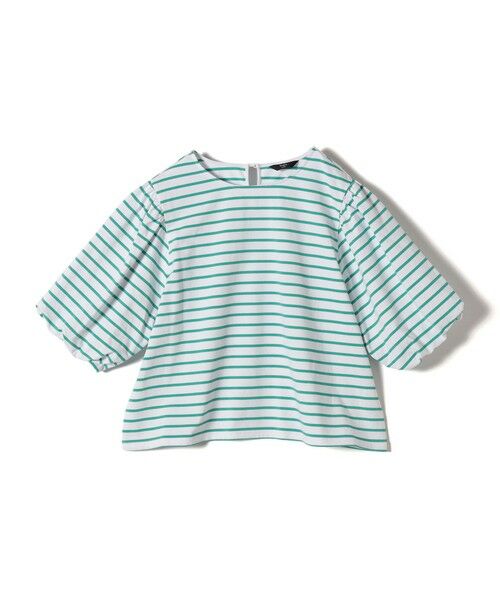 SHIPS / シップス カットソー | SHIPS Colors:〈洗濯機可能〉カラー ボーダー ギャザー スリーブ プルオーバー | 詳細17