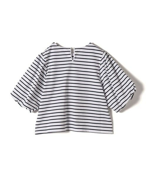 SHIPS / シップス カットソー | SHIPS Colors:〈洗濯機可能〉カラー ボーダー ギャザー スリーブ プルオーバー | 詳細29