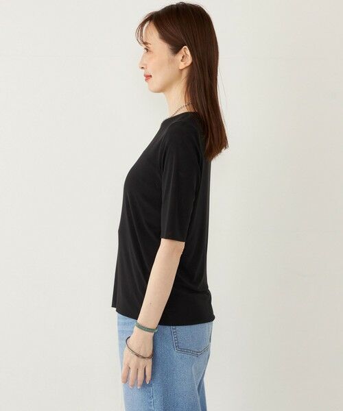 SHIPS / シップス カットソー | SHIPS Colors:〈手洗い可能〉チュール ショートスリーブ トップス | 詳細5