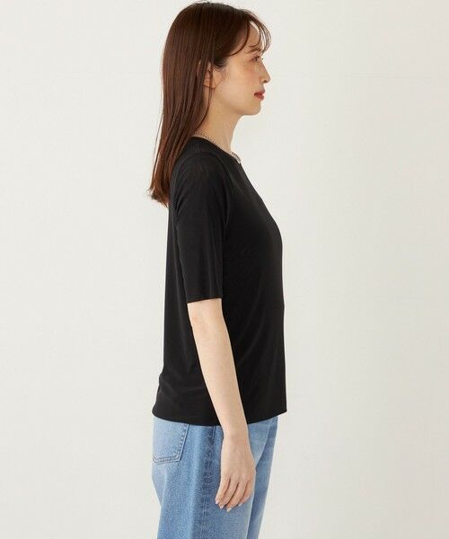 SHIPS / シップス カットソー | SHIPS Colors:〈手洗い可能〉チュール ショートスリーブ トップス | 詳細7