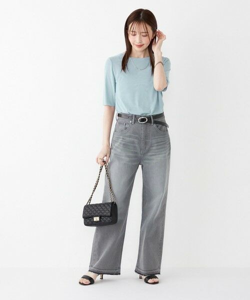 SHIPS / シップス カットソー | SHIPS Colors:〈手洗い可能〉チュール ショートスリーブ トップス | 詳細21