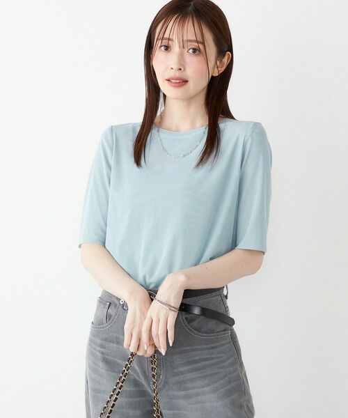 SHIPS / シップス カットソー | SHIPS Colors:〈手洗い可能〉チュール ショートスリーブ トップス | 詳細23