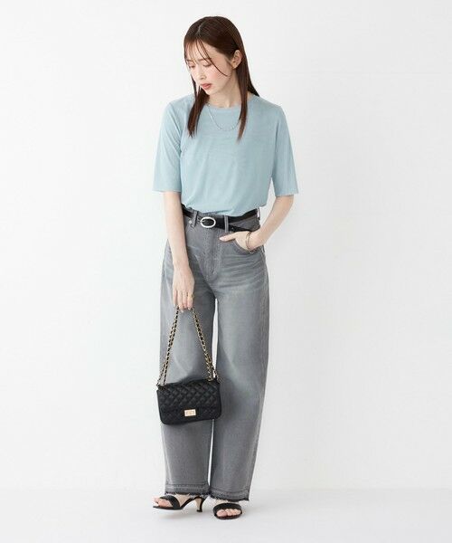 SHIPS / シップス カットソー | SHIPS Colors:〈手洗い可能〉チュール ショートスリーブ トップス | 詳細24