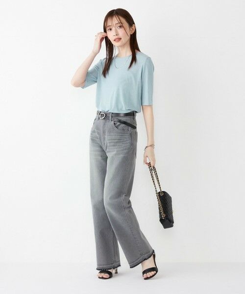 SHIPS / シップス カットソー | SHIPS Colors:〈手洗い可能〉チュール ショートスリーブ トップス | 詳細25