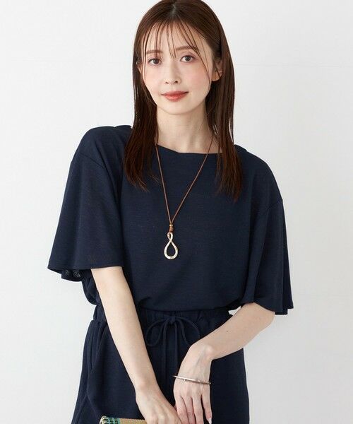 SHIPS / シップス カットソー | SHIPS Colors:〈手洗い可能〉リネンライク フレアスリーブ トップス | 詳細30
