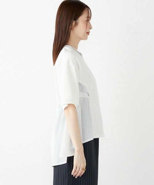 SHIPS / シップス カットソー | SHIPS Colors:〈洗濯機可能〉ミニ裏毛 ドッキング トップス◇ | 詳細4