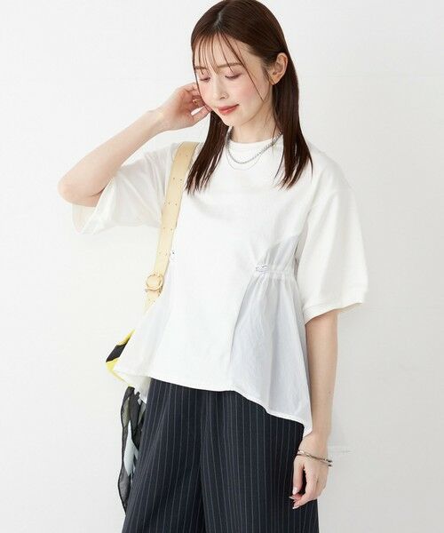 SHIPS / シップス カットソー | SHIPS Colors:〈洗濯機可能〉ミニ裏毛 ドッキング トップス◇ | 詳細6