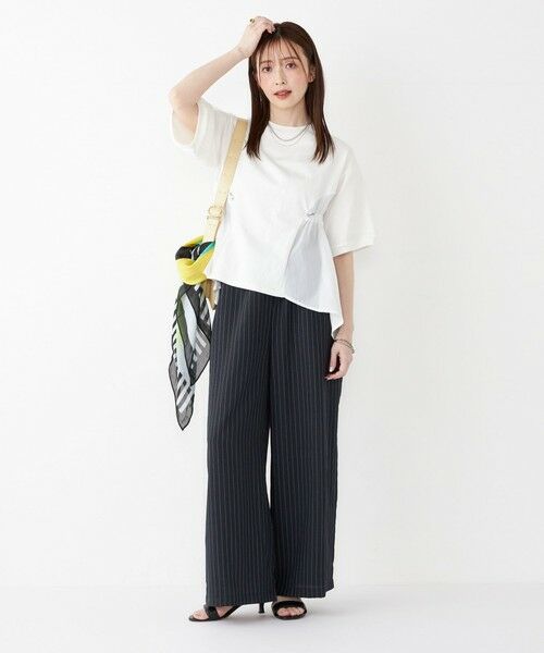 SHIPS / シップス カットソー | SHIPS Colors:〈洗濯機可能〉ミニ裏毛 ドッキング トップス◇ | 詳細8