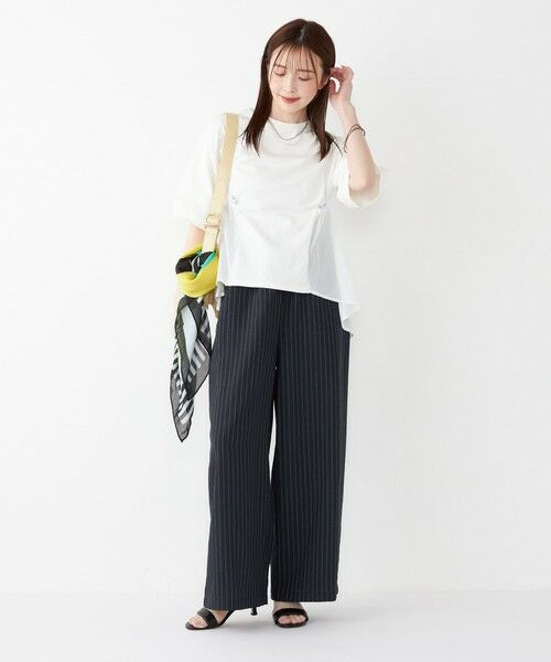 SHIPS / シップス カットソー | SHIPS Colors:〈洗濯機可能〉ミニ裏毛 ドッキング トップス◇ | 詳細9