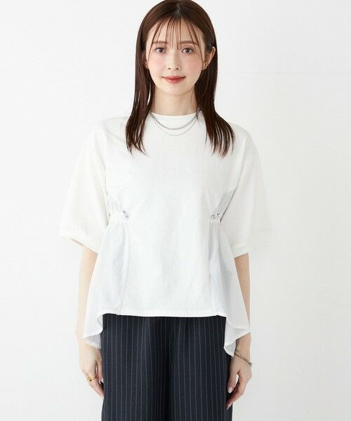 SHIPS / シップス カットソー | SHIPS Colors:〈洗濯機可能〉ミニ裏毛 ドッキング トップス◇ | 詳細12