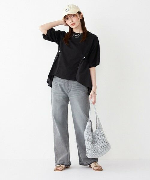 SHIPS / シップス カットソー | SHIPS Colors:〈洗濯機可能〉ミニ裏毛 ドッキング トップス◇ | 詳細14