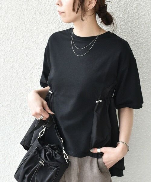 SHIPS / シップス カットソー | SHIPS Colors:〈洗濯機可能〉ミニ裏毛 ドッキング トップス◇ | 詳細17