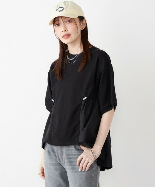 SHIPS / シップス カットソー | SHIPS Colors:〈洗濯機可能〉ミニ裏毛 ドッキング トップス◇ | 詳細21