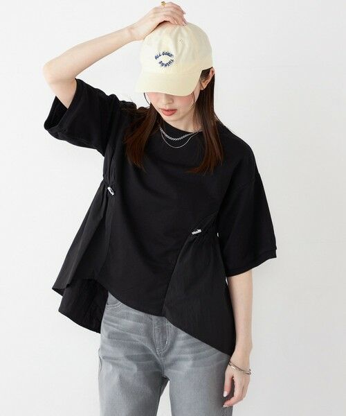 SHIPS / シップス カットソー | SHIPS Colors:〈洗濯機可能〉ミニ裏毛 ドッキング トップス◇ | 詳細22