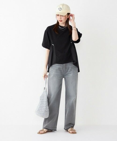 SHIPS / シップス カットソー | SHIPS Colors:〈洗濯機可能〉ミニ裏毛 ドッキング トップス◇ | 詳細25