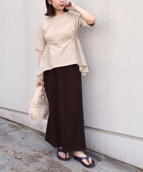 SHIPS / シップス カットソー | SHIPS Colors:〈洗濯機可能〉ミニ裏毛 ドッキング トップス◇ | 詳細21