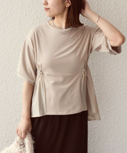 SHIPS / シップス カットソー | SHIPS Colors:〈洗濯機可能〉ミニ裏毛 ドッキング トップス◇ | 詳細22