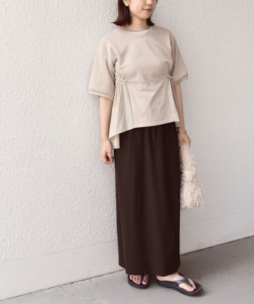 SHIPS / シップス カットソー | SHIPS Colors:〈洗濯機可能〉ミニ裏毛 ドッキング トップス◇ | 詳細23