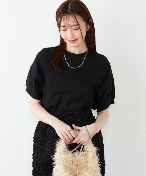 SHIPS / シップス カットソー | SHIPS Colors:〈洗濯機可能〉ミニ裏毛 デザインスリーブ トップス | 詳細5