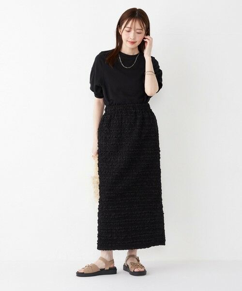 SHIPS / シップス カットソー | SHIPS Colors:〈洗濯機可能〉ミニ裏毛 デザインスリーブ トップス | 詳細7