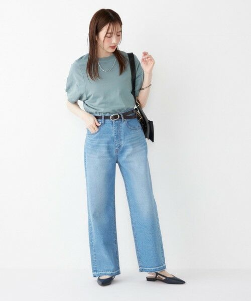 SHIPS / シップス カットソー | SHIPS Colors:〈洗濯機可能〉ミニ裏毛 デザインスリーブ トップス | 詳細28