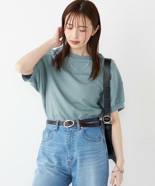 SHIPS / シップス カットソー | SHIPS Colors:〈洗濯機可能〉ミニ裏毛 デザインスリーブ トップス | 詳細29