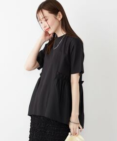 SHIPS / シップス Tシャツ | SHIPS Colors:〈手洗い可能〉ドッキング ペプラム ショートスリーブ トップス◇