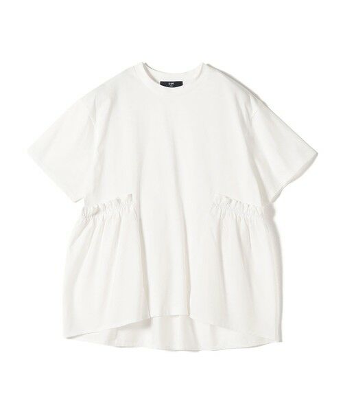 SHIPS / シップス Tシャツ | SHIPS Colors:〈手洗い可能〉ドッキング ペプラム ショートスリーブ トップス◇ | 詳細1