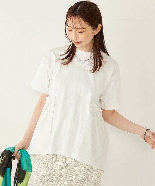 SHIPS / シップス Tシャツ | SHIPS Colors:〈手洗い可能〉ドッキング ペプラム ショートスリーブ トップス◇ | 詳細10