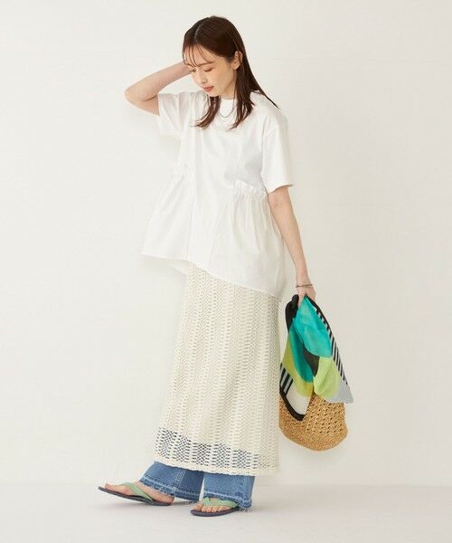 SHIPS / シップス Tシャツ | SHIPS Colors:〈手洗い可能〉ドッキング ペプラム ショートスリーブ トップス◇ | 詳細12