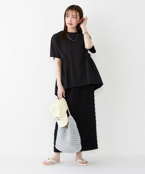 SHIPS / シップス Tシャツ | SHIPS Colors:〈手洗い可能〉ドッキング ペプラム ショートスリーブ トップス◇ | 詳細18