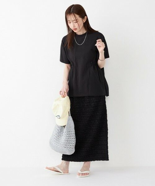 SHIPS / シップス Tシャツ | SHIPS Colors:〈手洗い可能〉ドッキング ペプラム ショートスリーブ トップス◇ | 詳細21