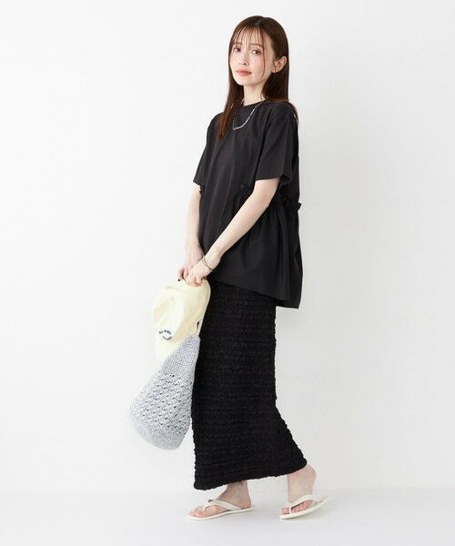 SHIPS / シップス Tシャツ | SHIPS Colors:〈手洗い可能〉ドッキング ペプラム ショートスリーブ トップス◇ | 詳細22